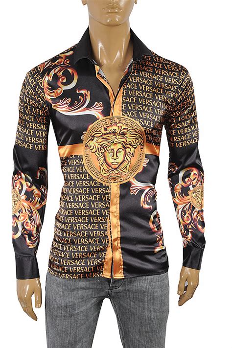 versace style shirt dress|versace formal shirts.